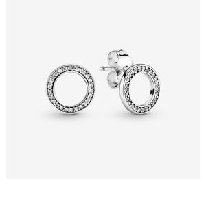 Sterling silver Pandora earrings